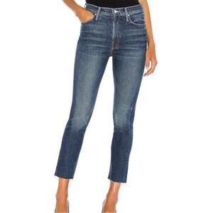 Mother Womens The Dazzler Ankle Fray Jeans in Painfully Obvious 25